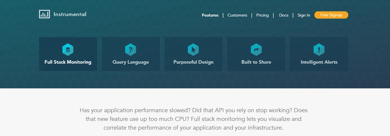 Instrumental is an APM tool to consider