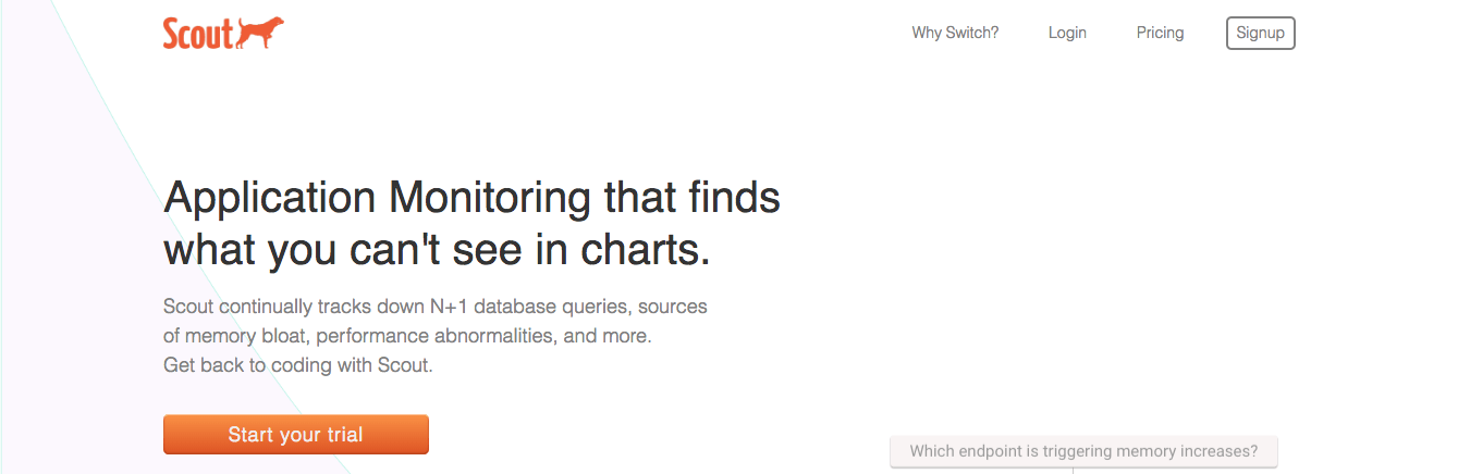 Scout es una herramienta APM a considerar