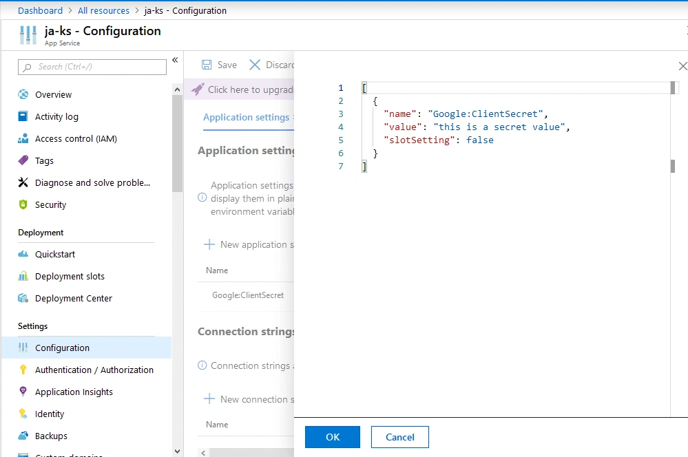 screenshot showing editing multiple variables