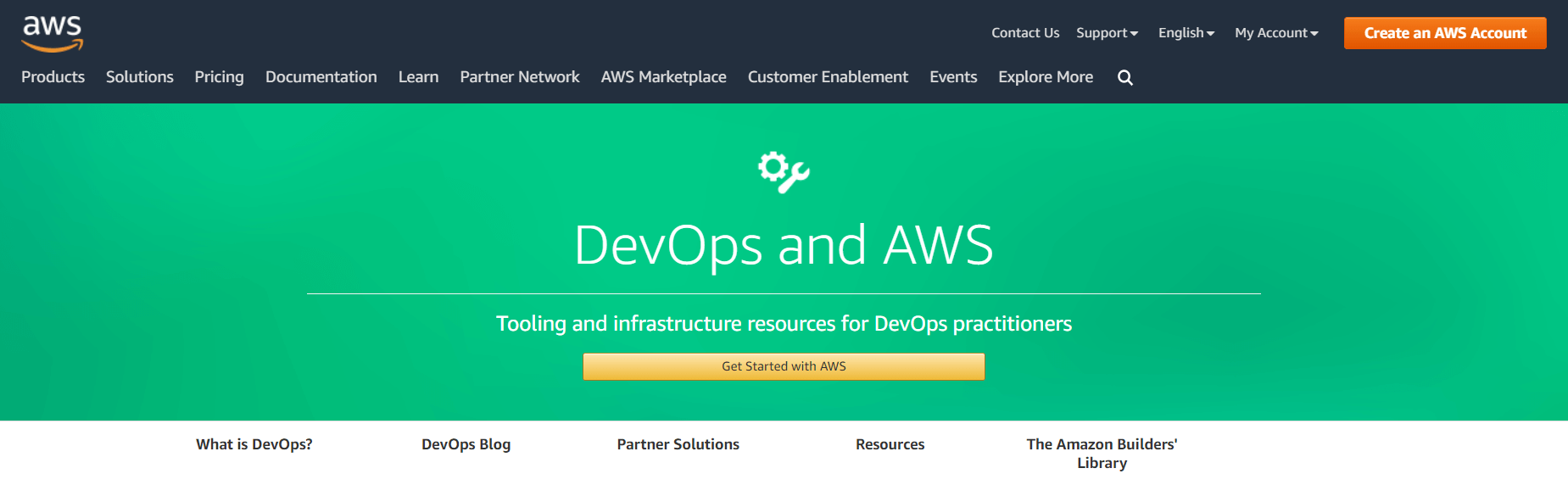 AWS DevOps Homepage