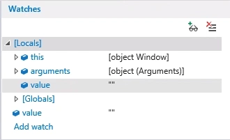 Watchers Internet Explorer Debugging