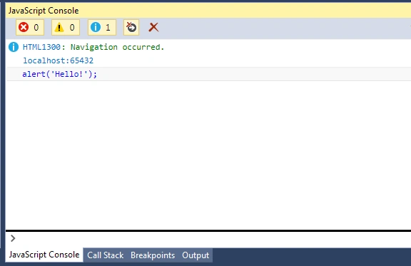 Visual studio bug fix console