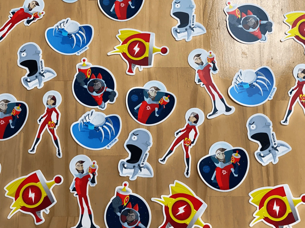 Image showing the Raygun sticker collection