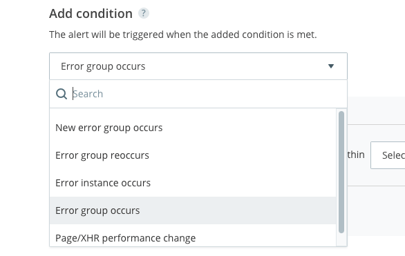 Error group occurs