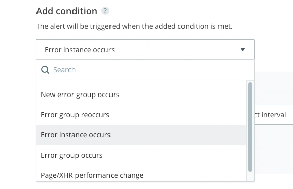 Error instance occurs