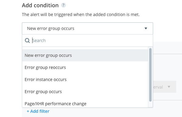 New error group occurs