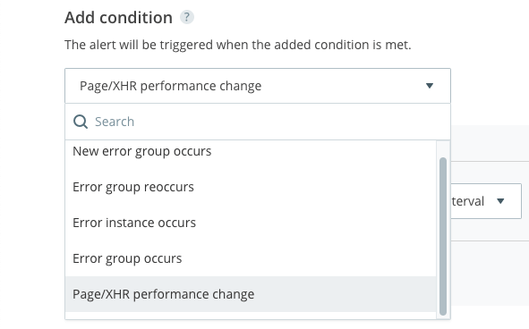 Page/XHR performance change