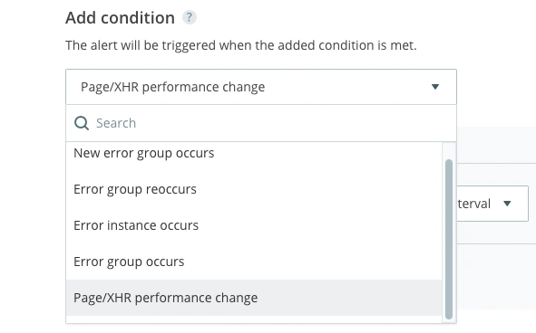 Page/XHR performance change