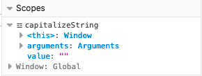 The Scopes panel in Firefox