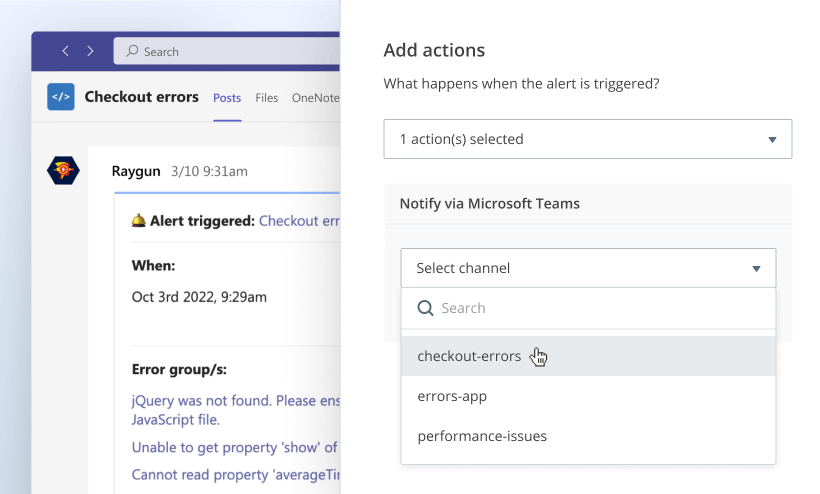 Coming soon! Raygun Alerting’s Microsoft Teams integration featured image.