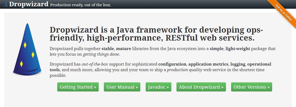 Popular Java Framework Dropwizard