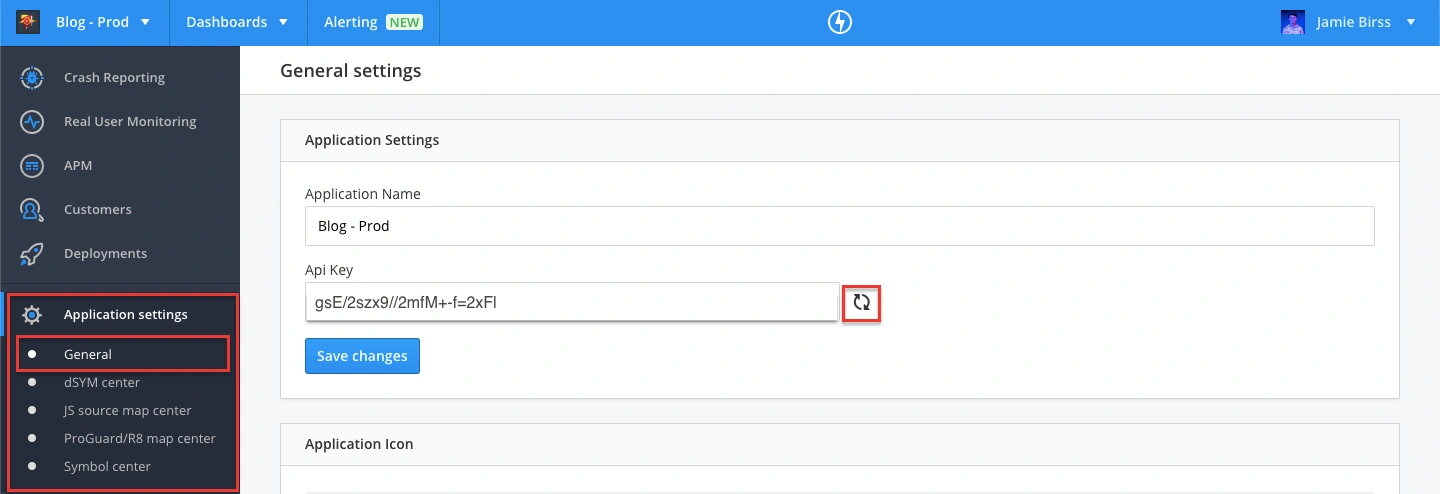 Regenerating API key