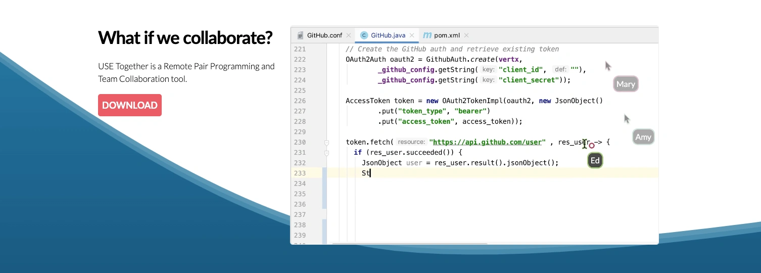 remote pair programming tool: USE Together