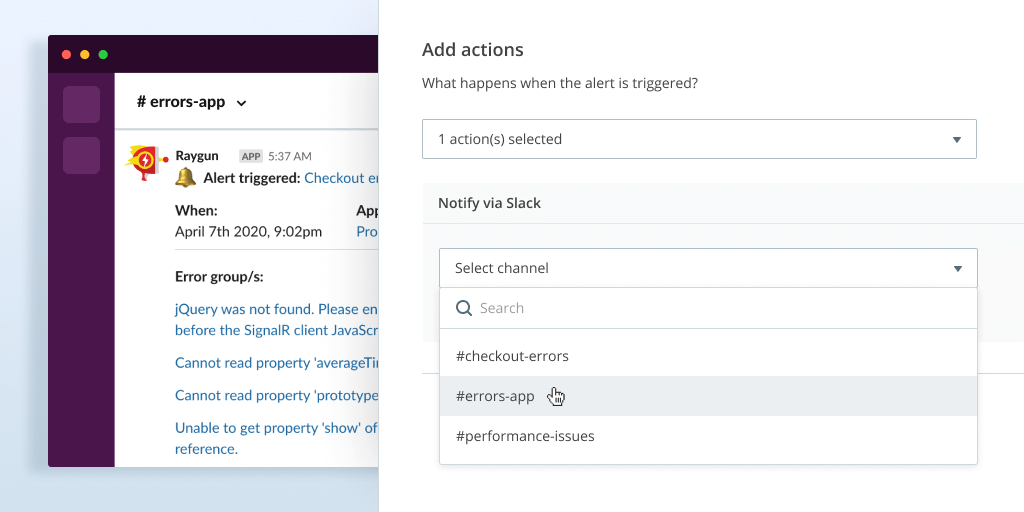 Feature image for Coming soon! A sneak peek at Raygun Alerting’s Slack integration
