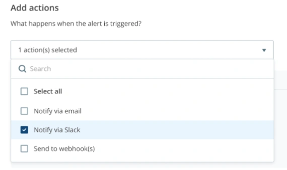 Notify via Slack