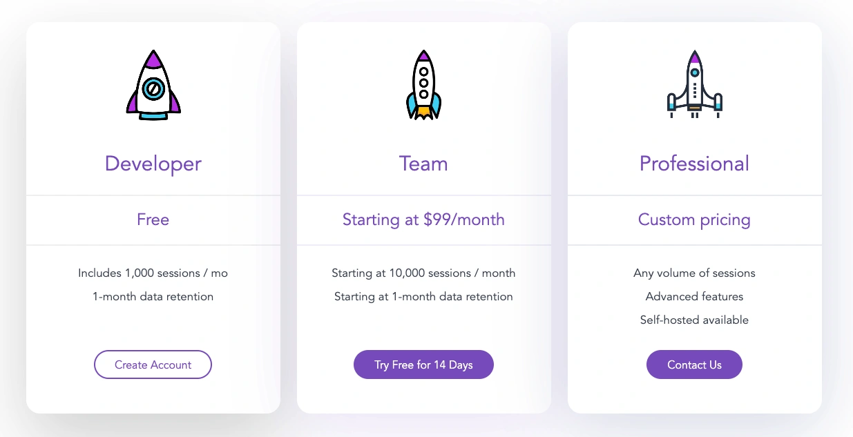 LogRocket Pricing