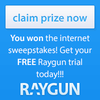Kind of an awesome prize for winning the internet sweepstakes, yes?