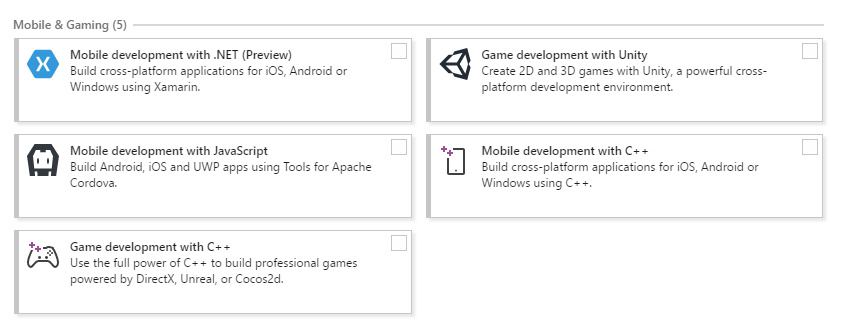 mobile development was an important testing feature for this Visual Studio 2017 RC review