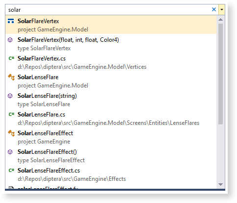 Visual Studio features: references