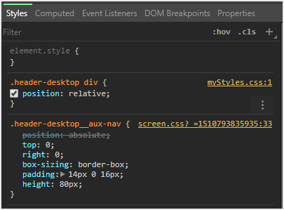 Screenshot showing styles being applied to unintended elements General styles have been applied to unintended elements