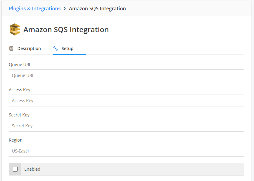 Amazon SQS set up